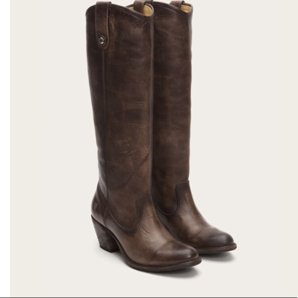 Frye Boots: Jackie Button boot size 6- slate